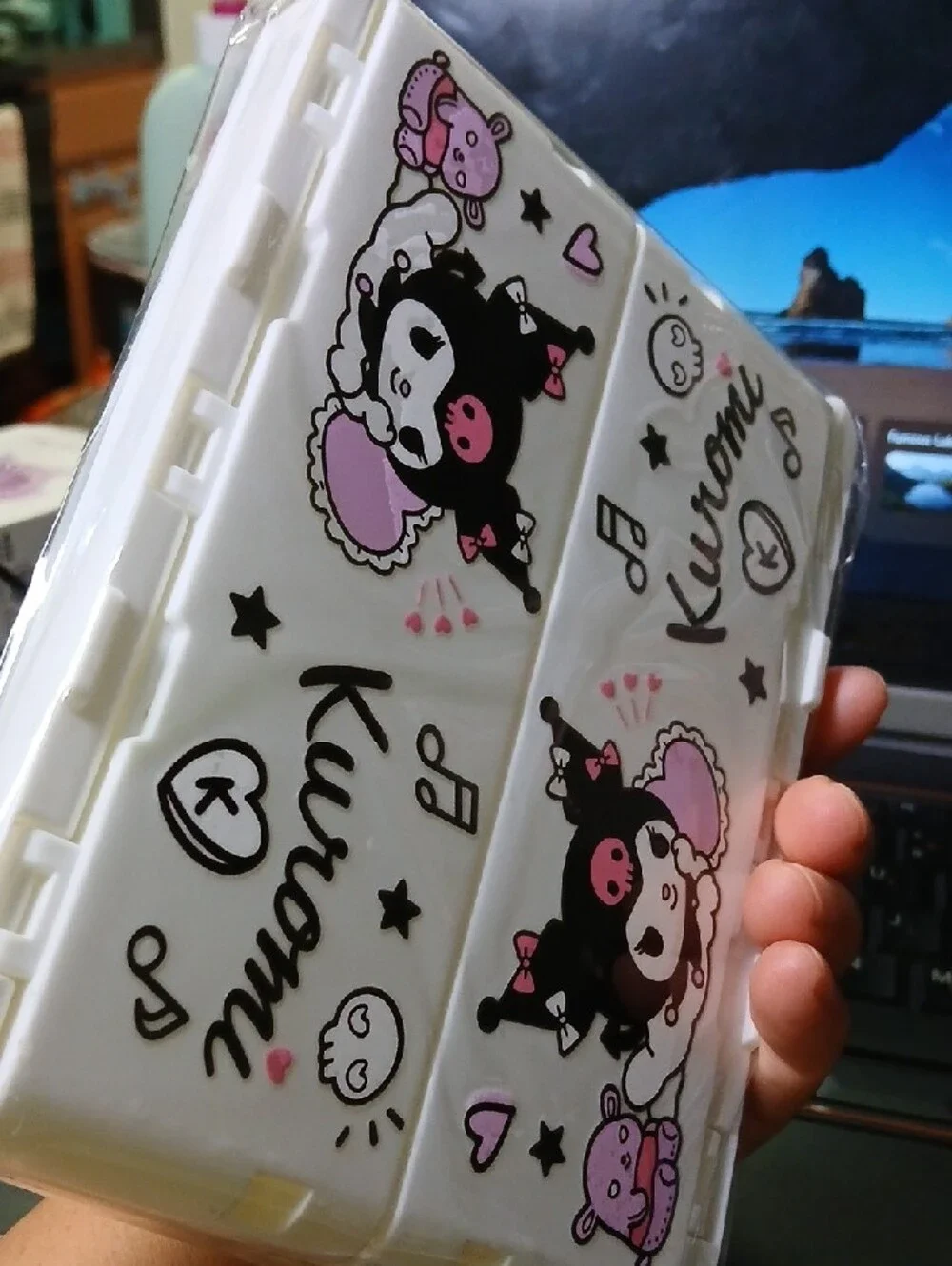 Kuromi Black & Pink Character Foldable Drawers